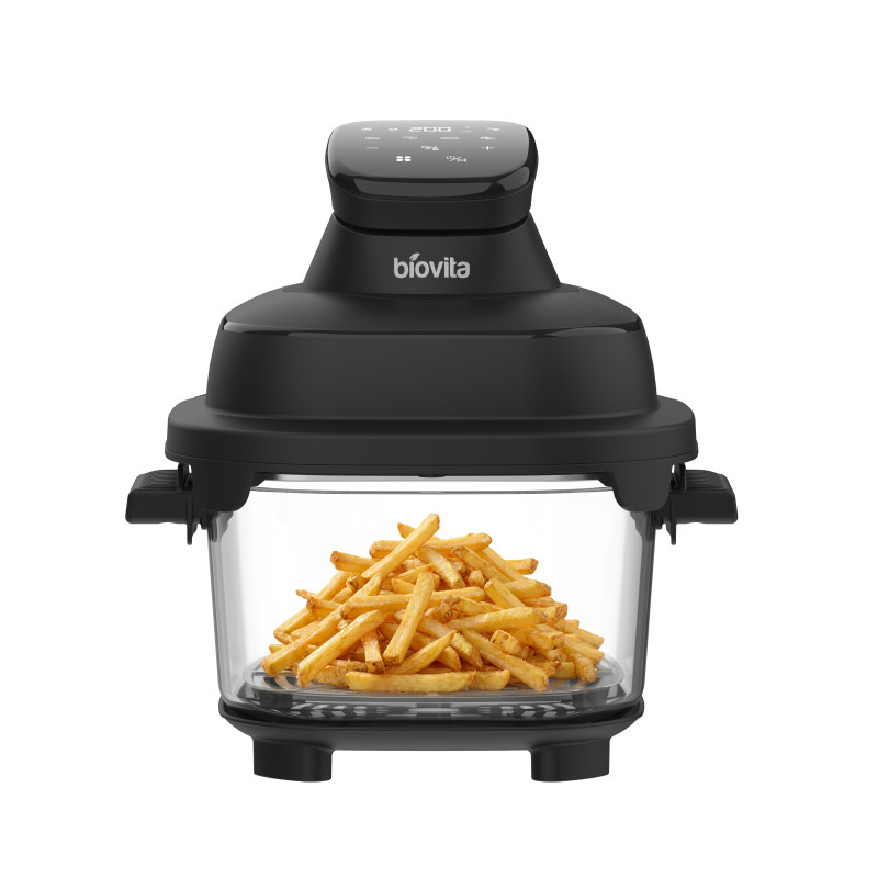 Air fryer / Friteuză cu aer cald, 1500 W, vas din sticlă 4,5 L, 6 programe, MONACO