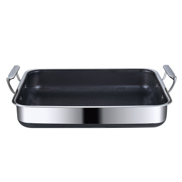 Tavă din inox VERRO-TRAY, 30 × 25 cm, 3 straturi