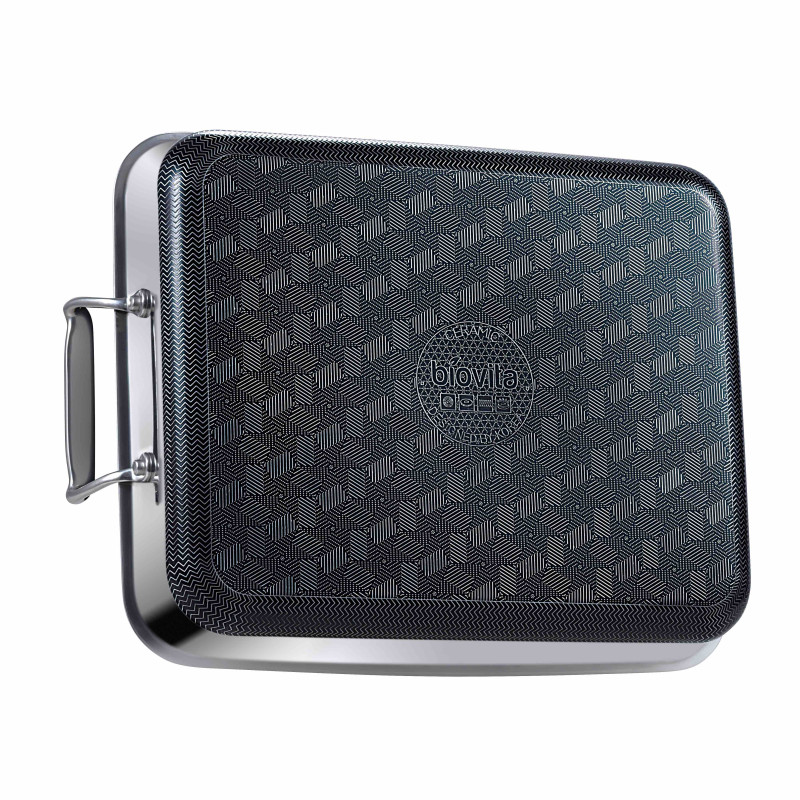 Tavă din inox VERRO-TRAY, 30 × 25 cm, 3 straturi,3