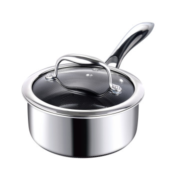 Cratiță Inox și ceramică, 1.8 L, fără PFAS, 16 cm, antiaderentă