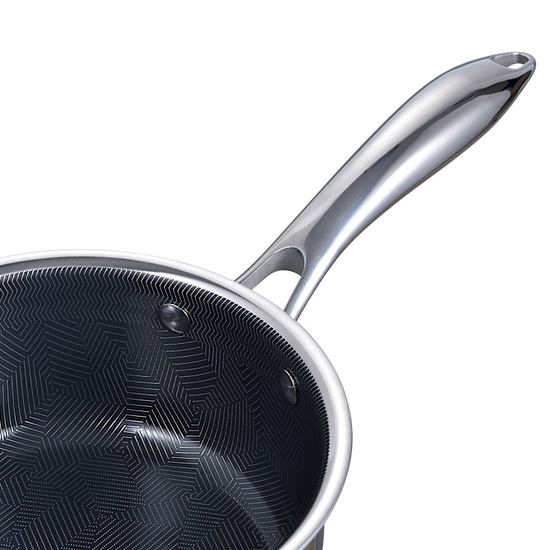 Cratiță Inox și ceramică, 1.8 L, fără PFAS, 16 cm, antiaderentă,4
