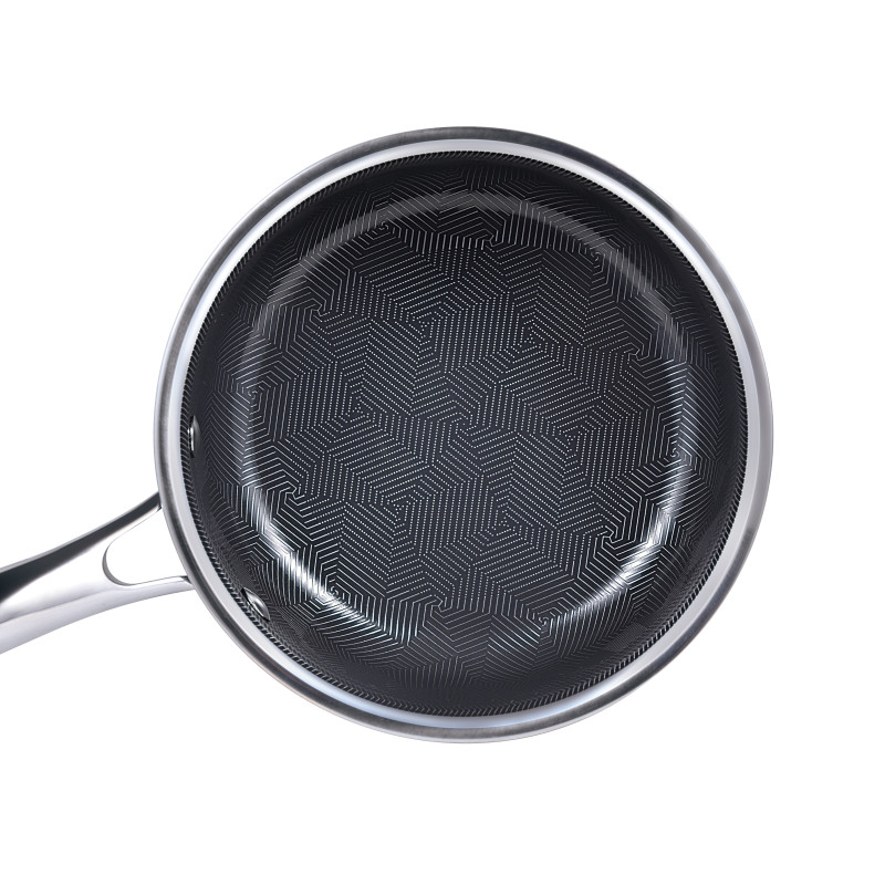 Cratiță Inox și ceramică, 1.8 L, fără PFAS, 16 cm, antiaderentă,3