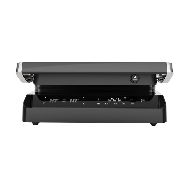 Grătar electric și sandwich maker, 2000 W, plăci ceramice, 180°, 5 programe.