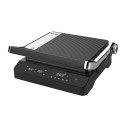 Grătar electric și sandwich maker, 2000 W, plăci ceramice, 180°, 5 programe.