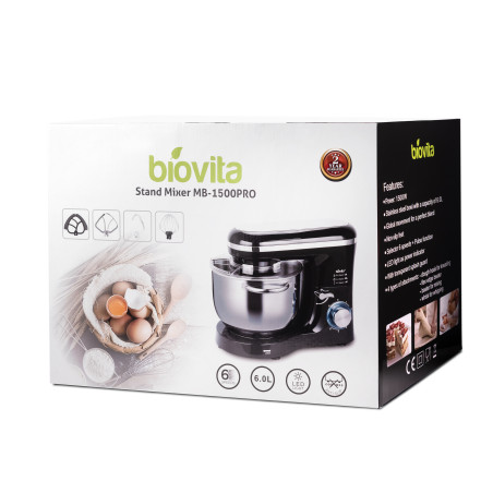 Mixer cu bol de 6L din inox, putere 1500W