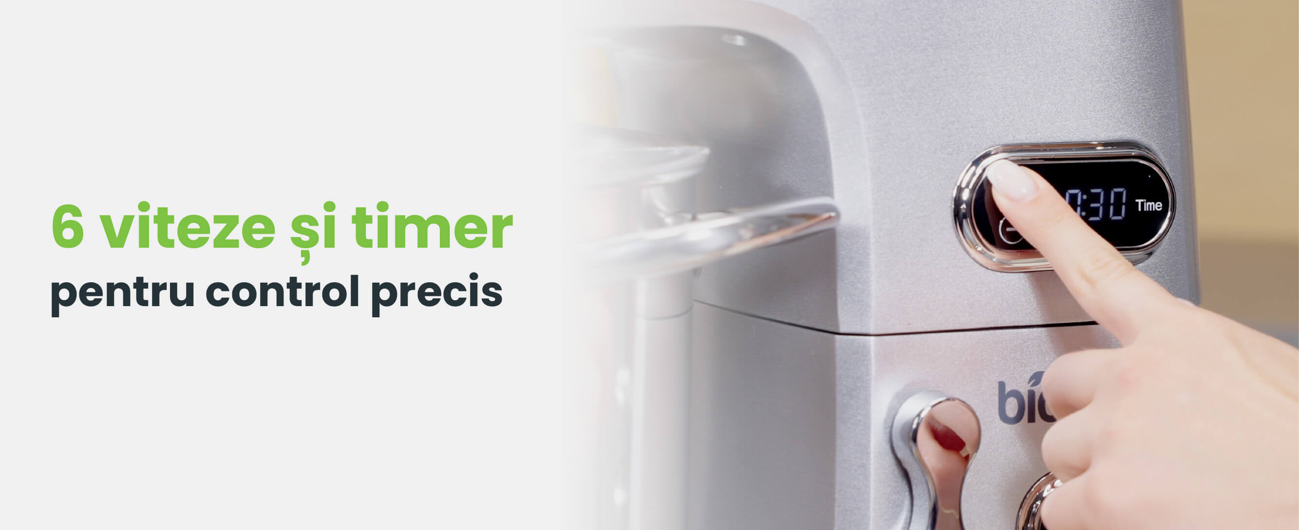 Mixer profesional cu bol TITAN, 11L, 2000W, motor silențios cu inducție, accesorii inox - 4