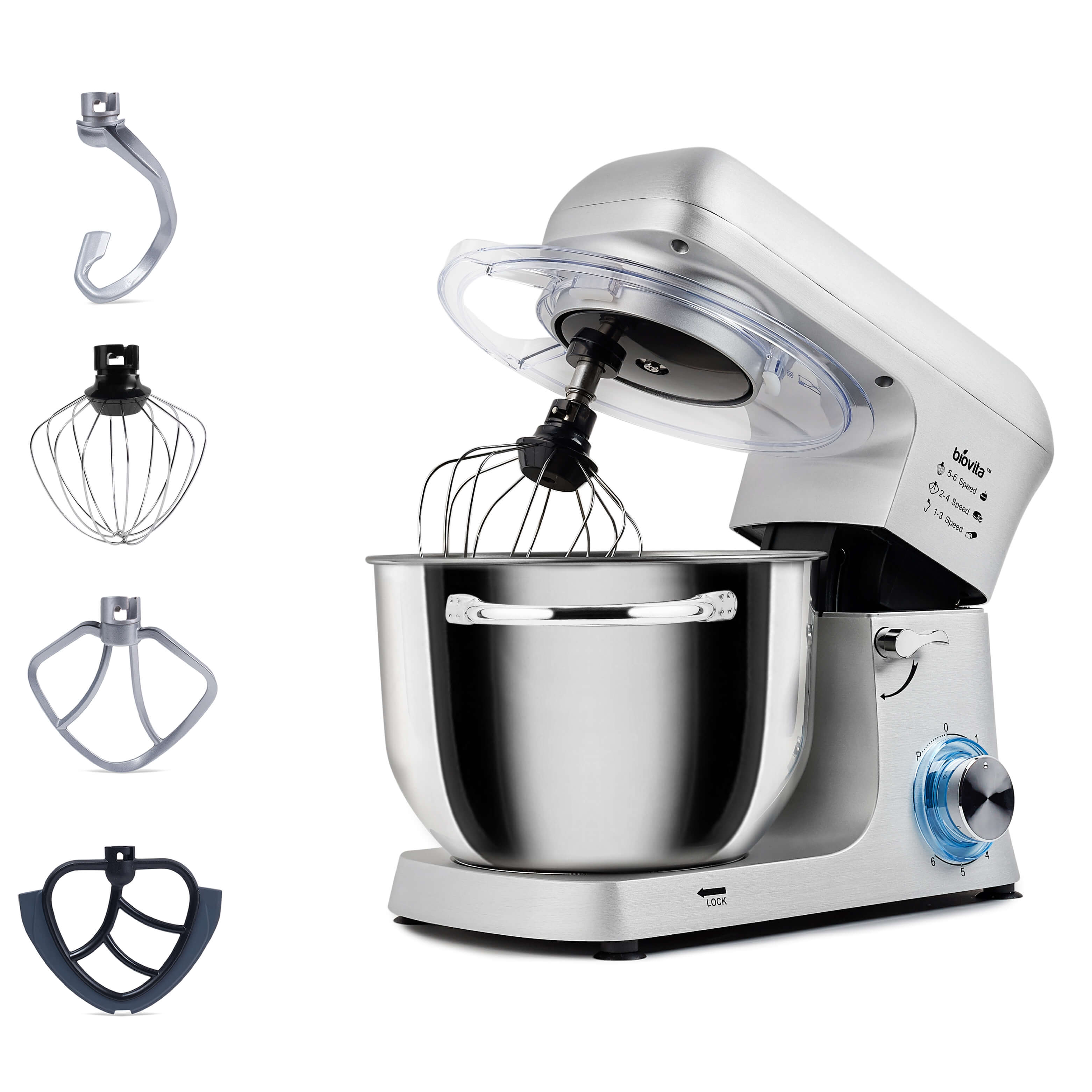 Ce accesorii se folosesc la mixerul cu bol pentru diverse preparate?